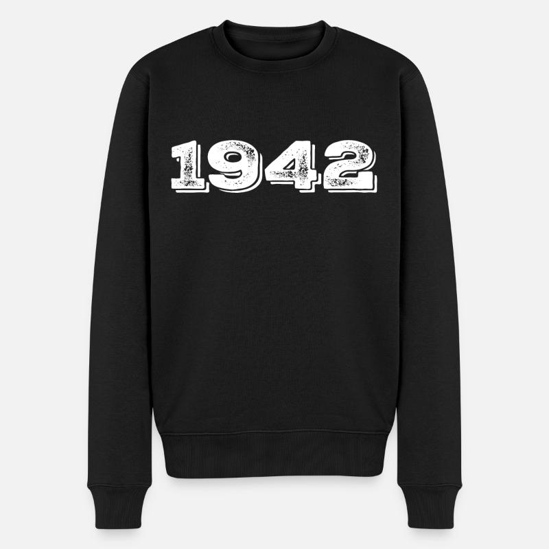 Cadeau d’anniversaire 1942 - 1942 - Pull Premium bio Homme - noir