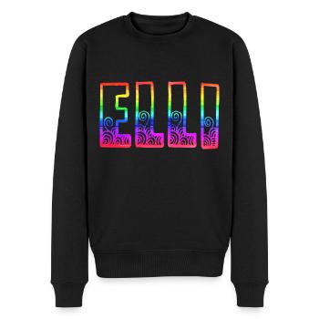 elli rs rainbow - Men's Premium Organic Jumper - black - Front - Nico (187cm)