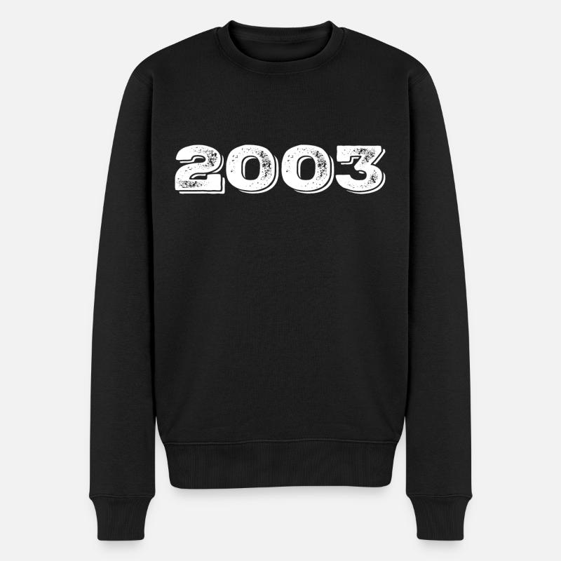 Birthday present 2003 - 2003 - Men's Premium Organic Jumper - black