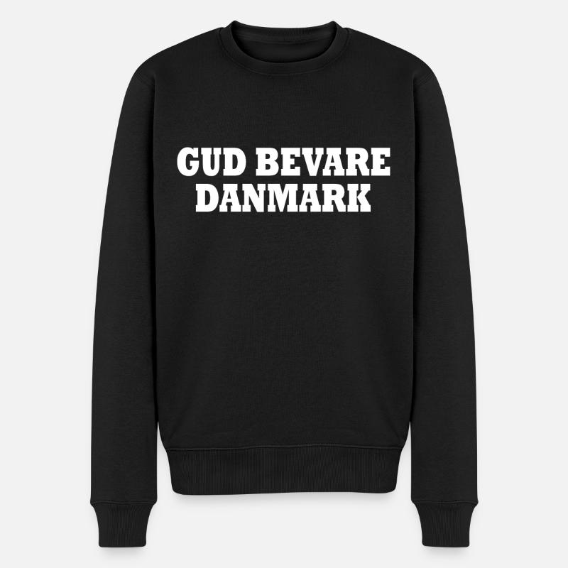 Gud bevare danmark - Männer Premium Bio Pullover - Schwarz