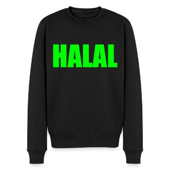 Halal - Männer Premium Bio Pullover - Schwarz - Vorne - Nico (187cm)
