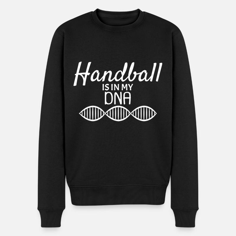 Handball - Männer Premium Bio Pullover - Schwarz