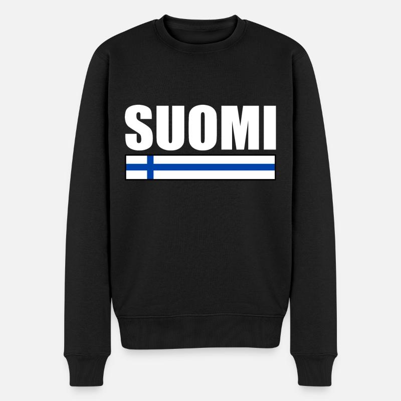 Suomi - Pull Premium bio Homme - noir