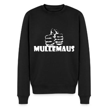 Kosename Mullemaus Geschenkidee - Männer Premium Bio Pullover - Schwarz - Vorne - Nico (187cm)