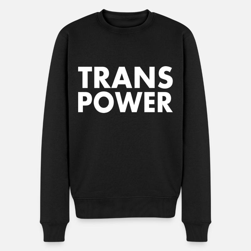 Trans power - Pull Premium bio Homme - noir