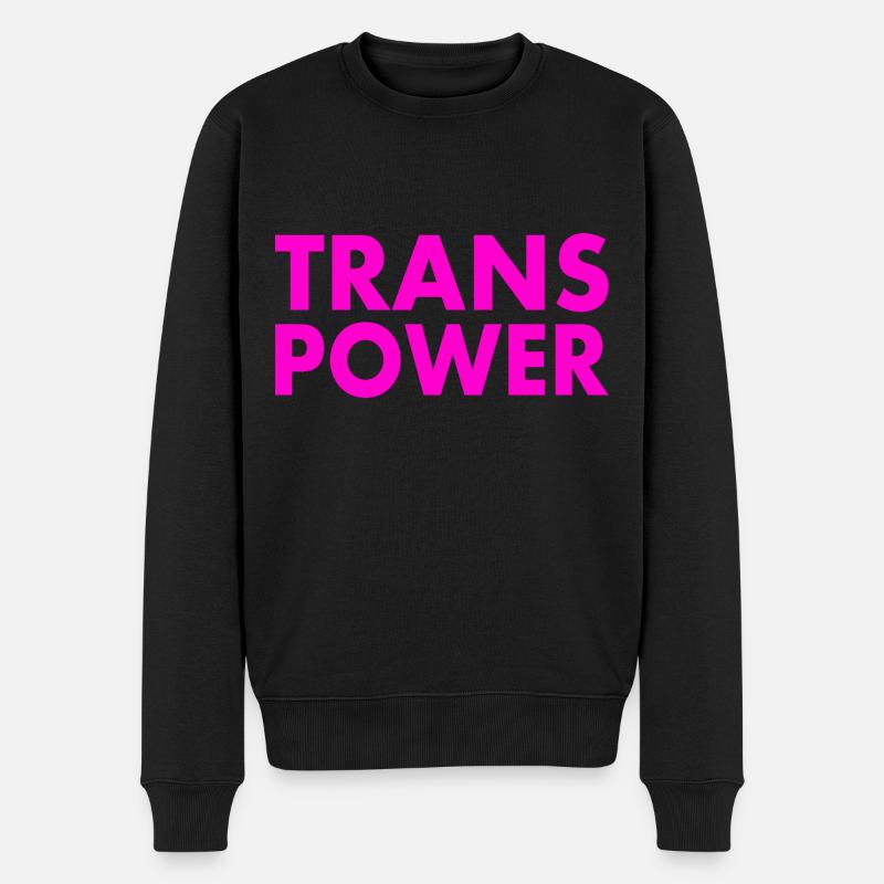 Trans power - Pull Premium bio Homme - noir