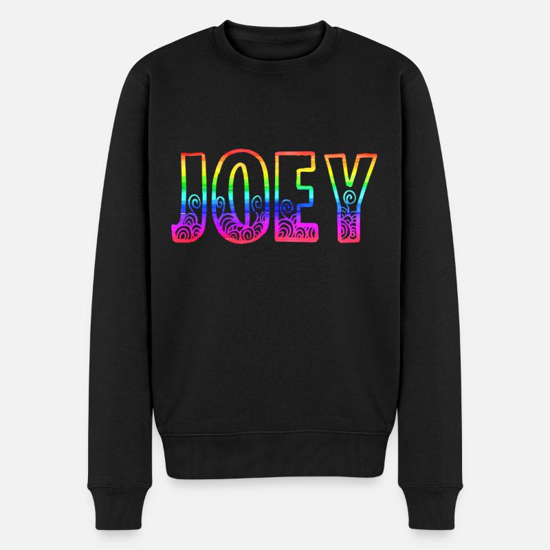 joey rs arc-en-ciel - Pull Premium bio Homme - noir
