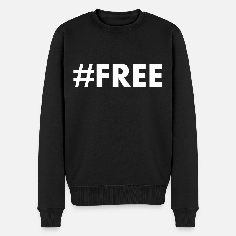 Free - Männer Premium Bio Pullover - Schwarz