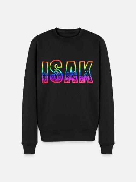 isak rs rainbow - Men's Premium Organic Jumper - black