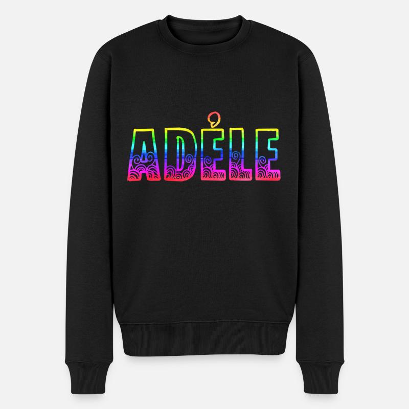 adéle rs regenbogen - Männer Premium Bio Pullover - Schwarz