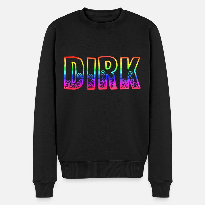dirk rs arc-en-ciel - Pull Premium bio Homme - noir
