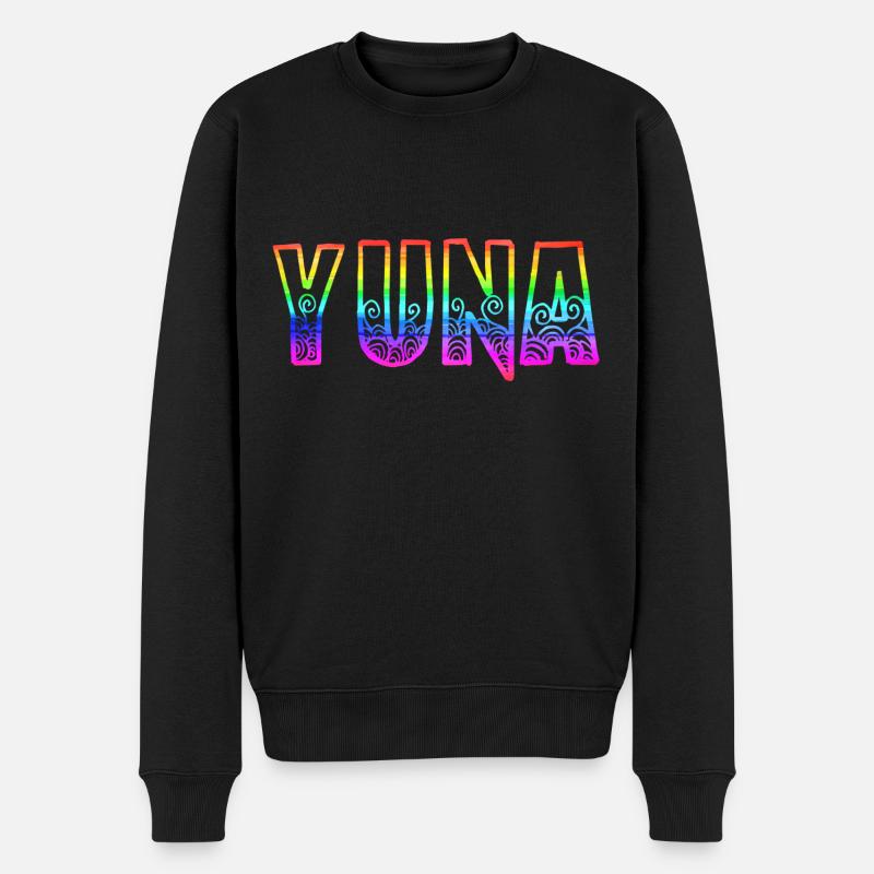 yuna rs regenbogen - Männer Premium Bio Pullover - Schwarz