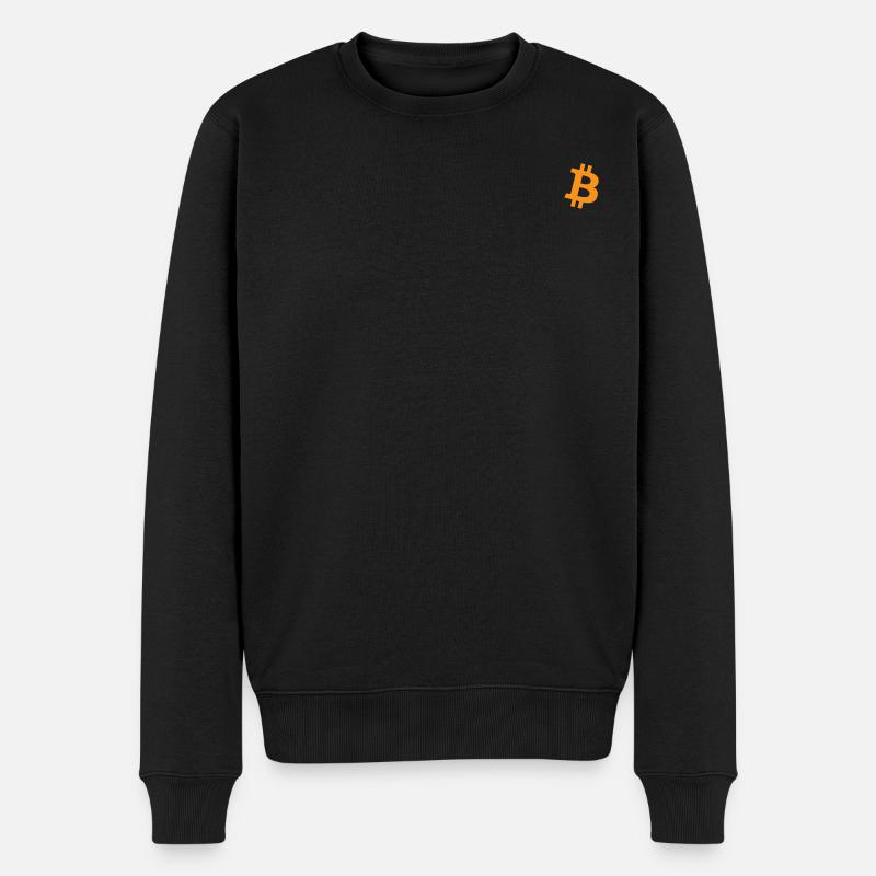 Bitcoin Logo - Pull Premium bio Homme - noir