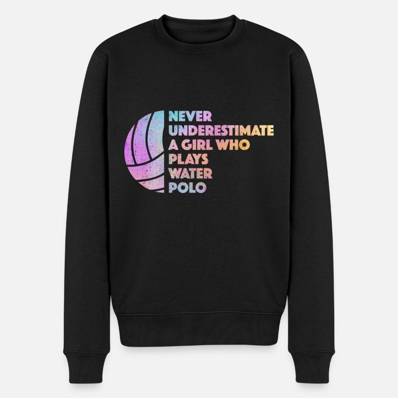Wasserball - Männer Premium Bio Pullover - Schwarz