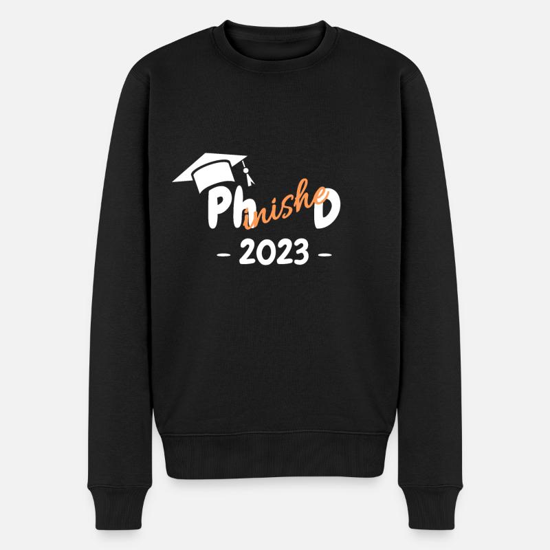 Docteur diplômé Phinished 2023 - Pull Premium bio Homme - noir