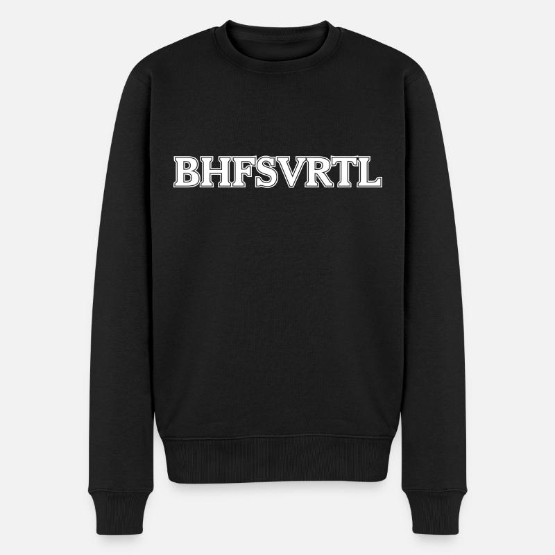 BAHNHOFSVIERTEL - Männer Premium Bio Pullover - Schwarz