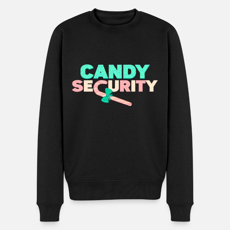 Sécurité des bonbons - Pull Premium bio Homme - noir