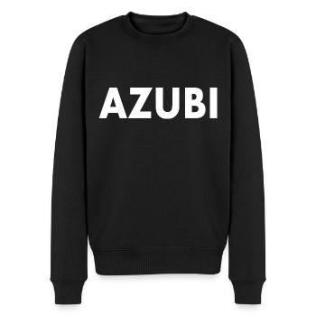 Azubi - Männer Premium Bio Pullover - Schwarz - Vorne - Nico (187cm)