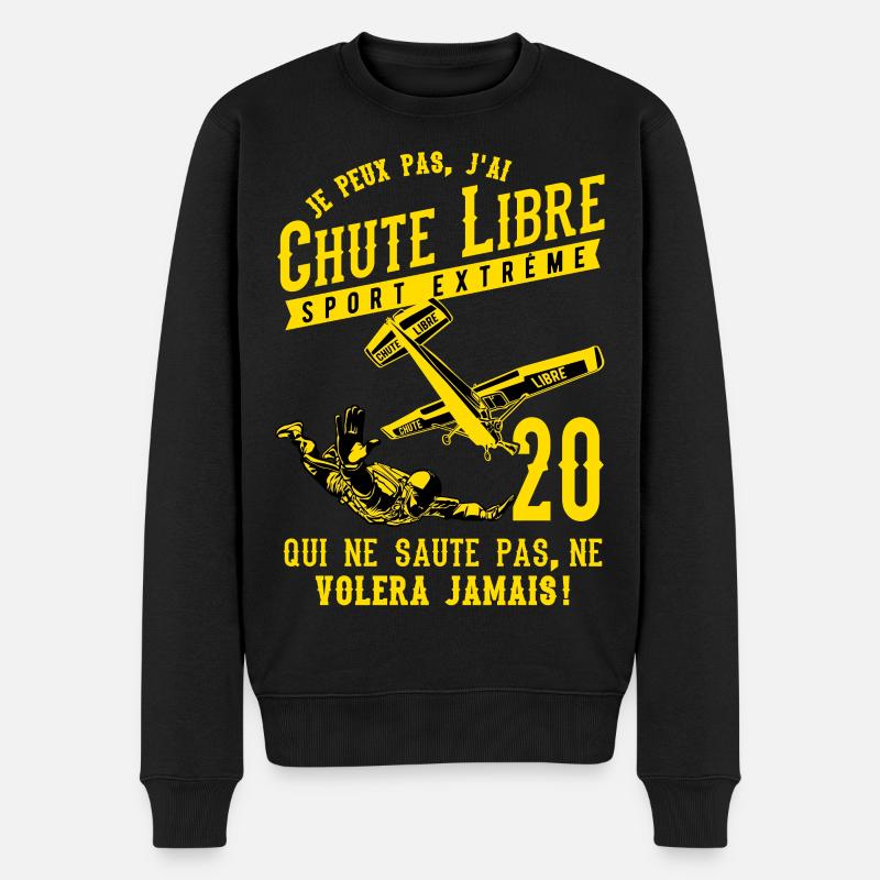 Chute Libre Sport Extrême 2020 - Pull Premium bio Homme - noir