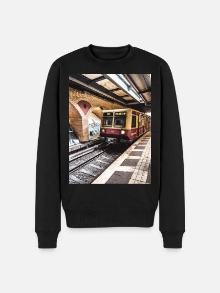 Pankow - Männer Premium Bio Pullover - Schwarz