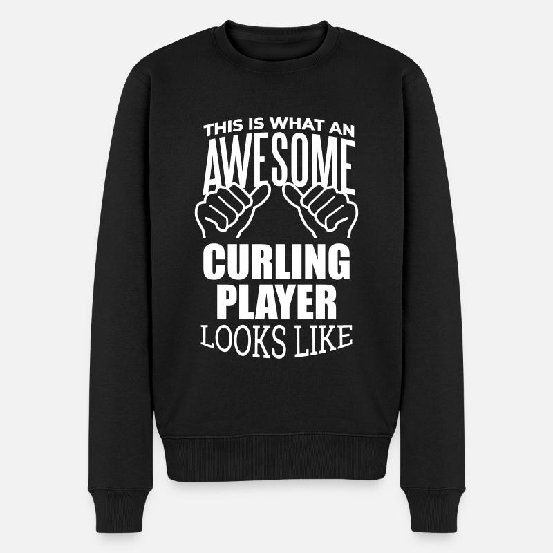 curling - Pull Premium bio Homme - noir