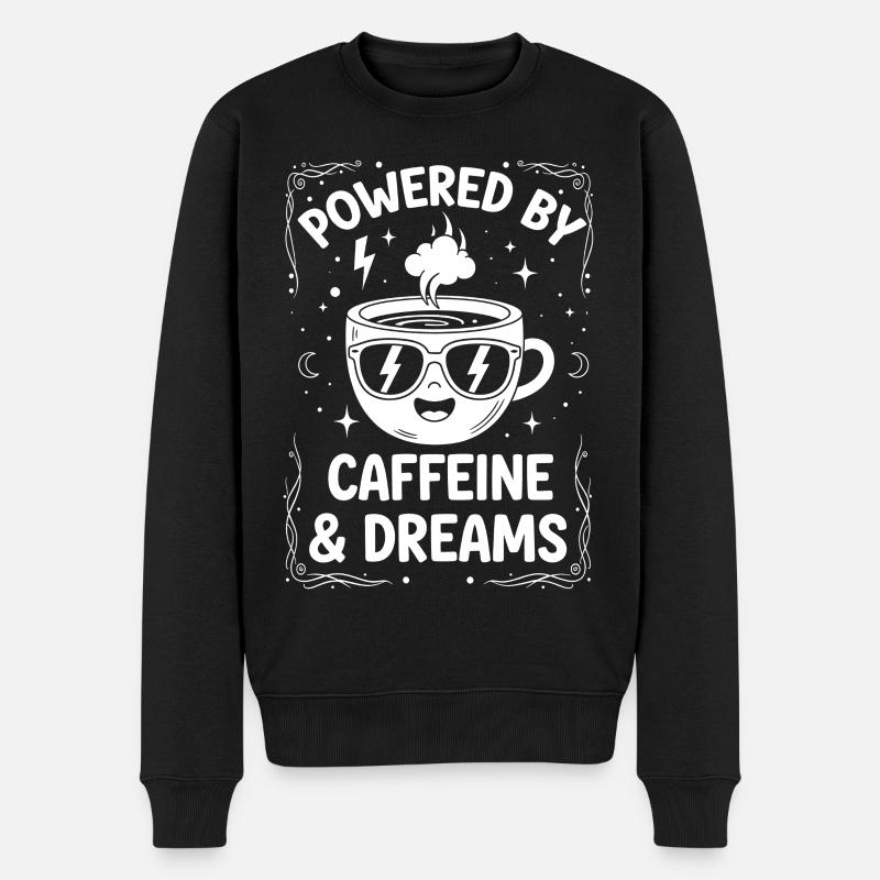 Caféine et Rêves Design - Pull Premium bio Homme - noir