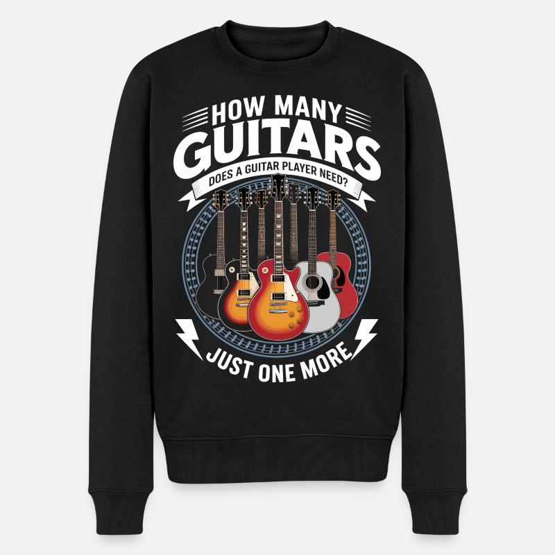 Gitarrist Gitarre - Männer Premium Bio Pullover - Schwarz