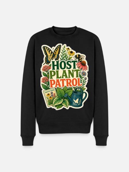 HOST PLANT PATROL Plants - Men's Premium Organic Jumper - black