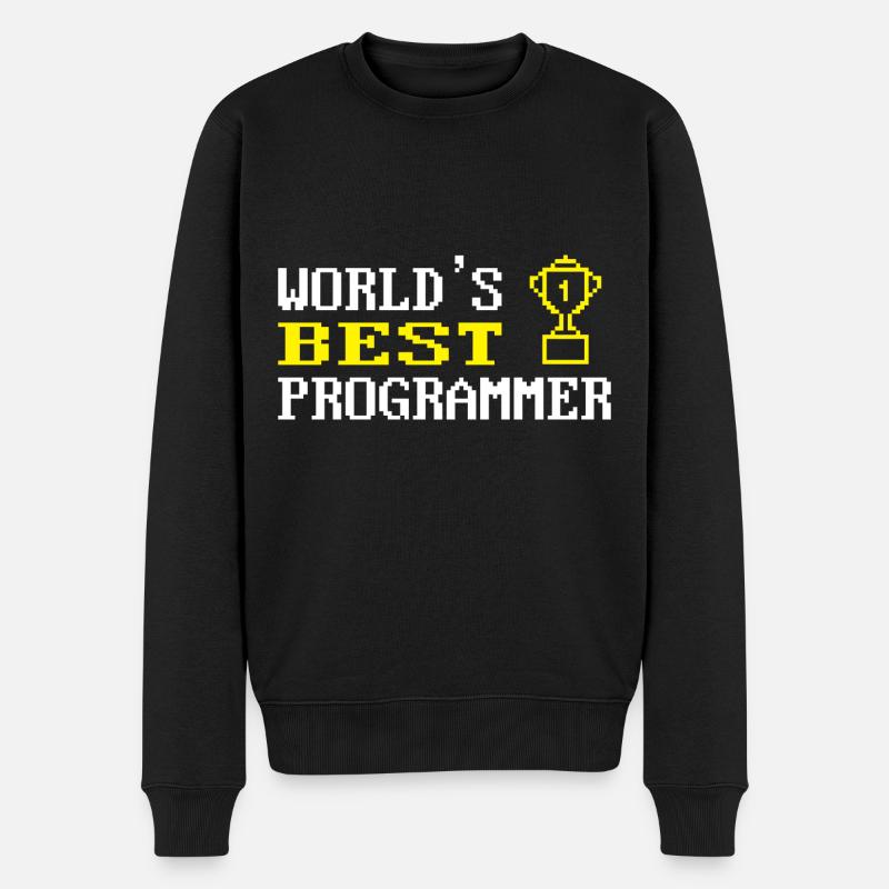 Programmierer Coder Software Entwickler - Männer Premium Bio Pullover - Schwarz