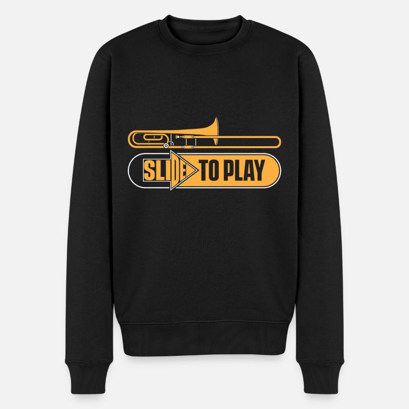 Trombone - Pull Premium bio Homme - noir