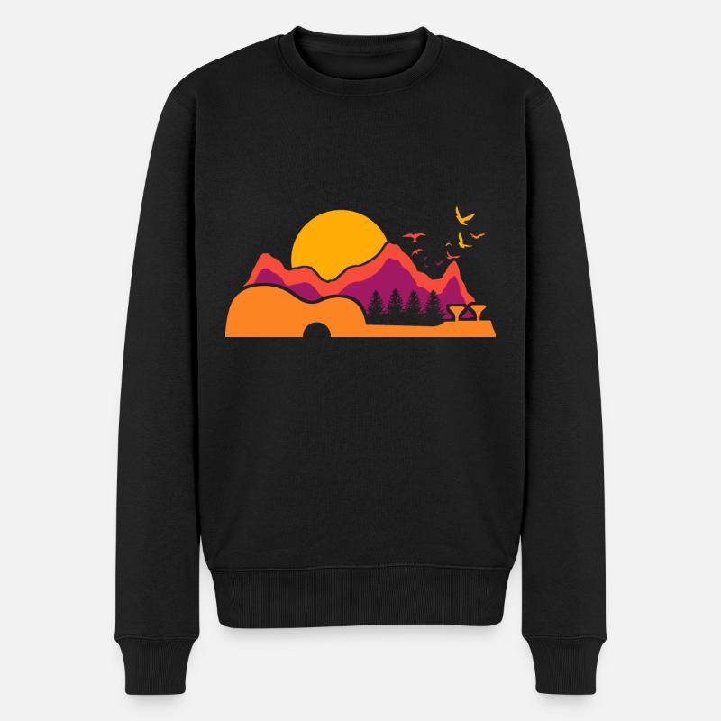 Ukulélé - Pull Premium bio Homme - noir