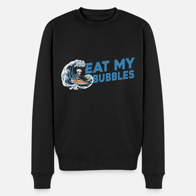 Surf Surfer Surfer - Pull Premium bio Homme - noir