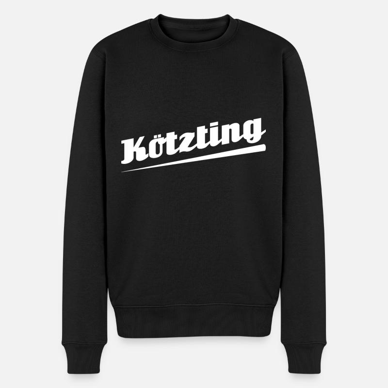 Kötzting - Textdesign mit Stadtnamen - Männer Premium Bio Pullover - Schwarz