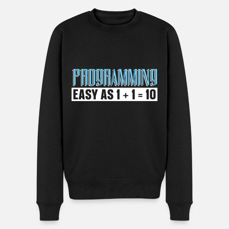 Programmierer Coder Software Entwickler - Männer Premium Bio Pullover - Schwarz