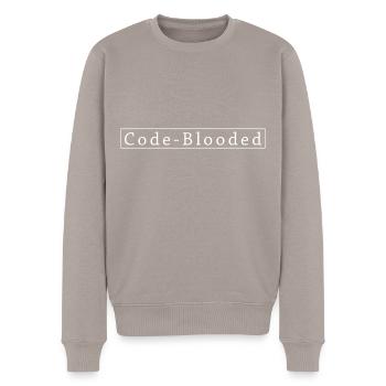 Programmer Coder Software Developer - Men's Premium Organic Jumper - taupe - Front - Nico (187cm)