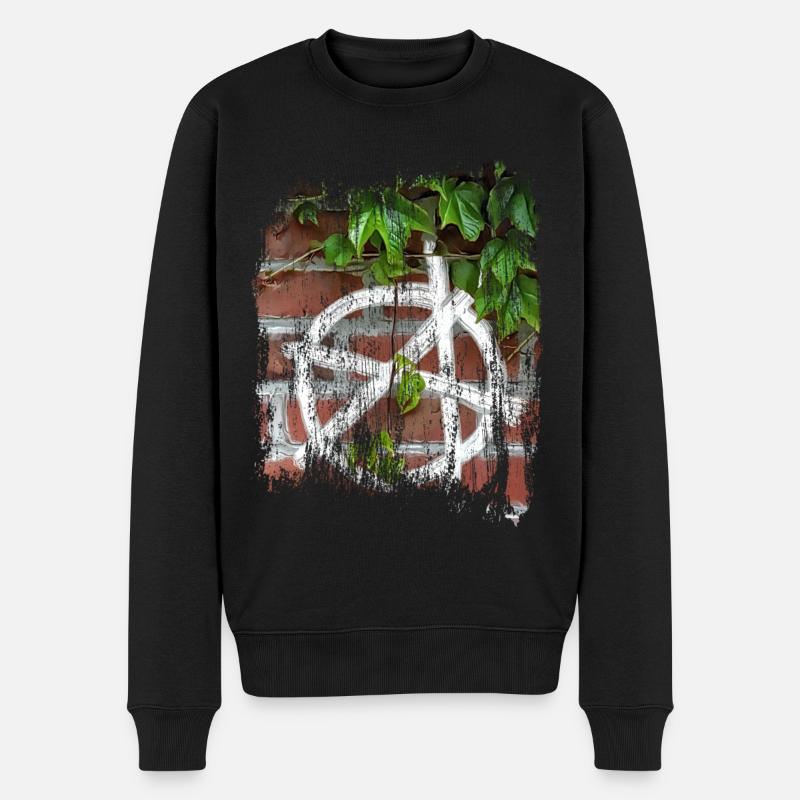 symbole de l'anarchie - Pull Premium bio Homme - noir