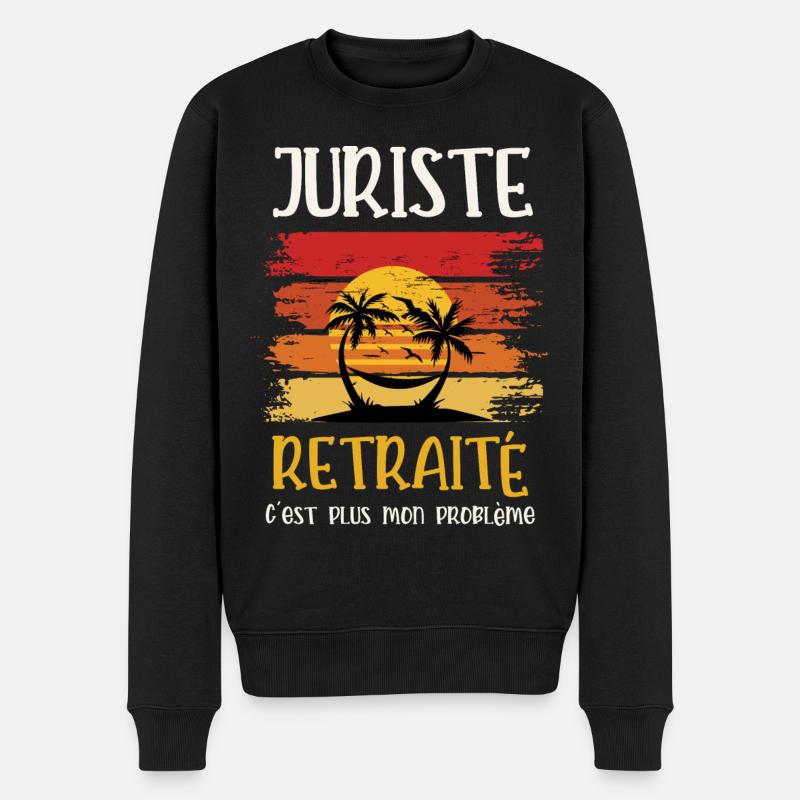juriste retraité - Pull Premium bio Homme - noir