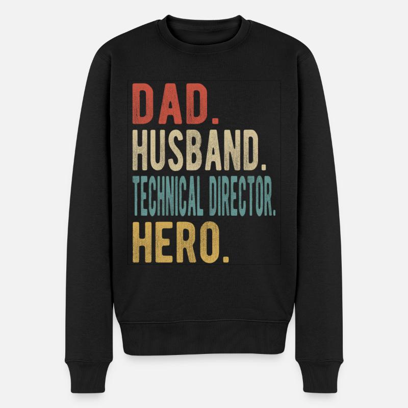 Directeur technique Papa Husband Held - Pull Premium bio Homme - noir