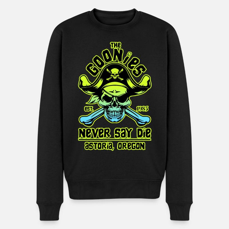 THE GOONIES 7 - Männer Premium Bio Pullover - Schwarz