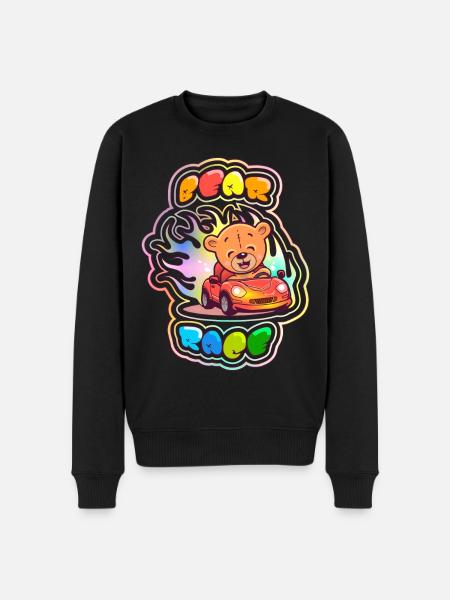 Teddybärenrennen 1 - Männer Premium Bio Pullover - Schwarz