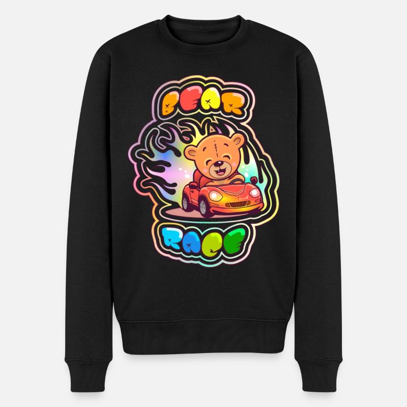 Teddybärenrennen 1 - Männer Premium Bio Pullover - Schwarz
