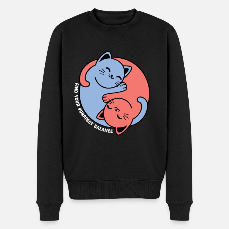 Trouvez votre équilibre parfait - Pull Premium bio Homme - noir