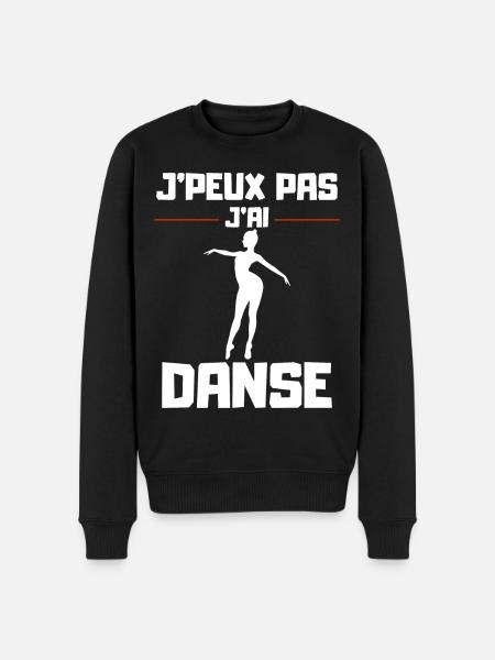 I Can't I Danced - Men's Premium Organic Jumper - black