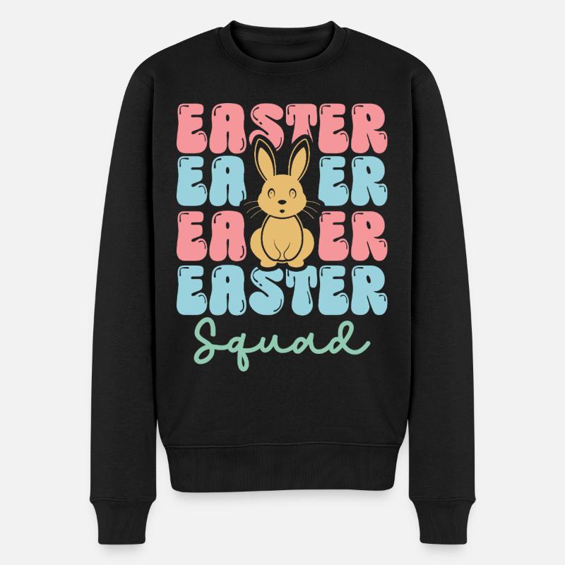 Easter squad - Männer Premium Bio Pullover - Schwarz
