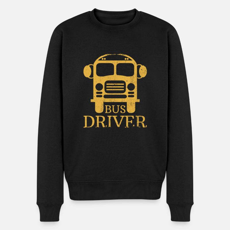 Busfahrer - Männer Premium Bio Pullover - Schwarz