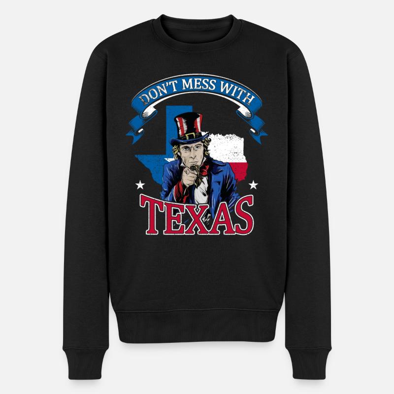 Dont Mess With Texas - Pull Premium bio Homme - noir