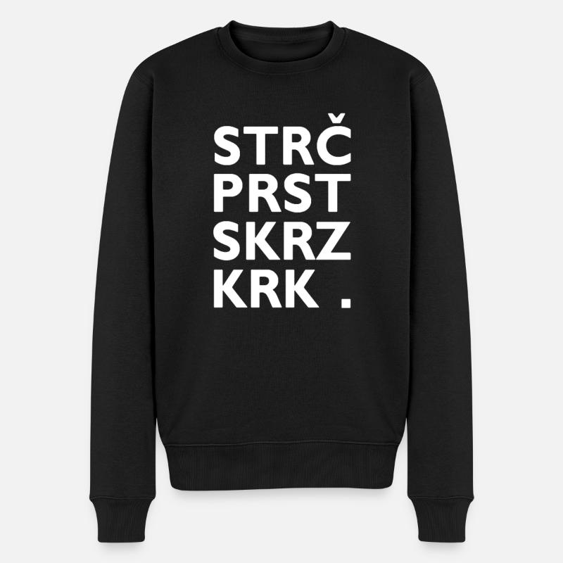 Strč Prst Skrz Krk - Virelangue tchèque - Pull Premium bio Homme - noir