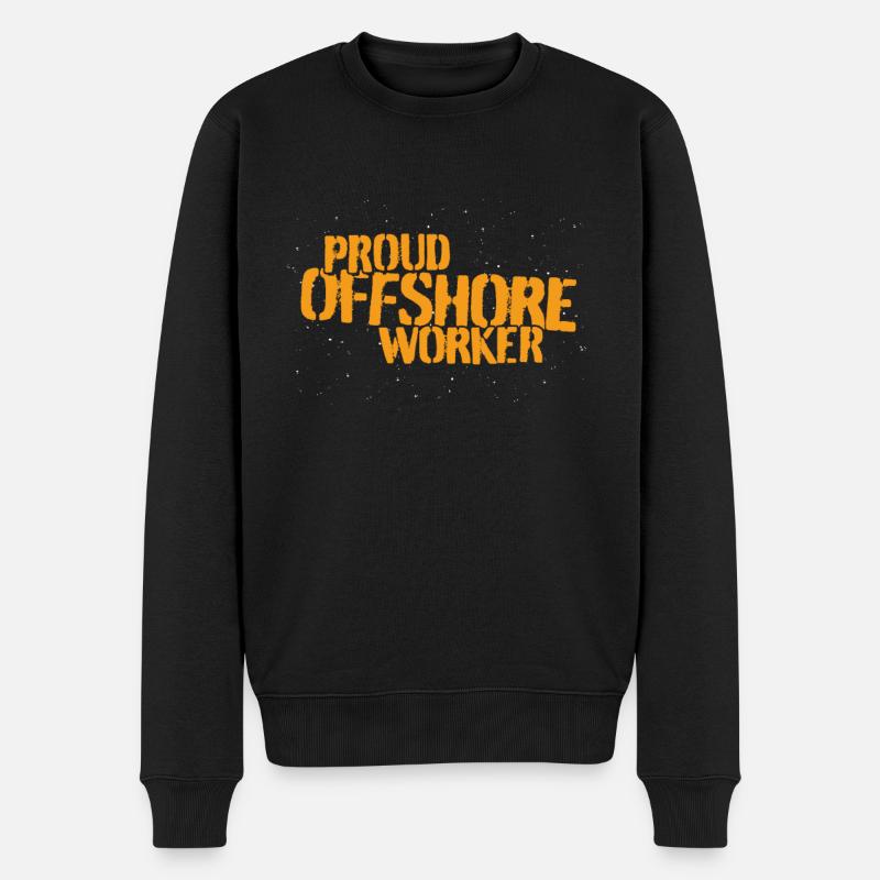 Fier travailleur offshore - Pull Premium bio Homme - noir