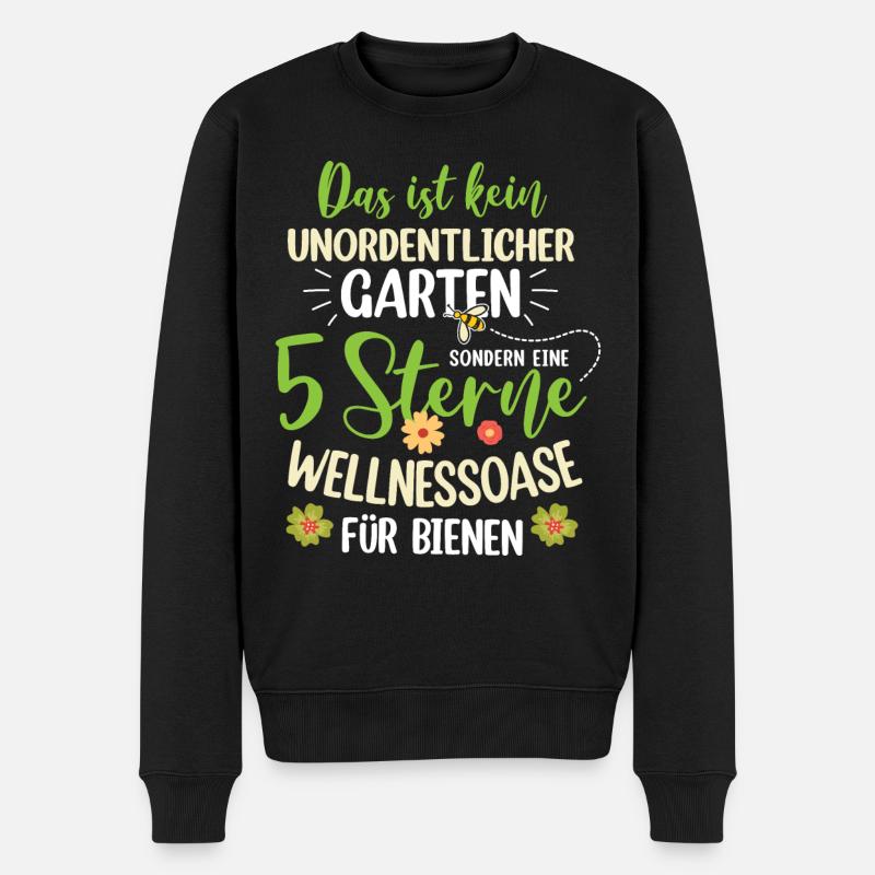 Retro Gärtner Garten Gärtner Hobbygärtner - Männer Premium Bio Pullover - Schwarz