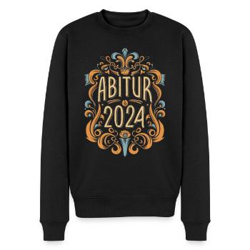 Abitur 2024 Abi Studium Abschlussklasse - Männer Premium Bio Pullover - Schwarz - Vorne - Nico (187cm)
